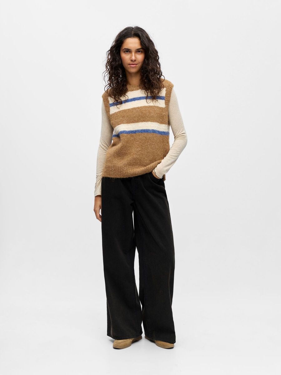 Product carousel image - KNITTED VEST TOP, Tannin | 5