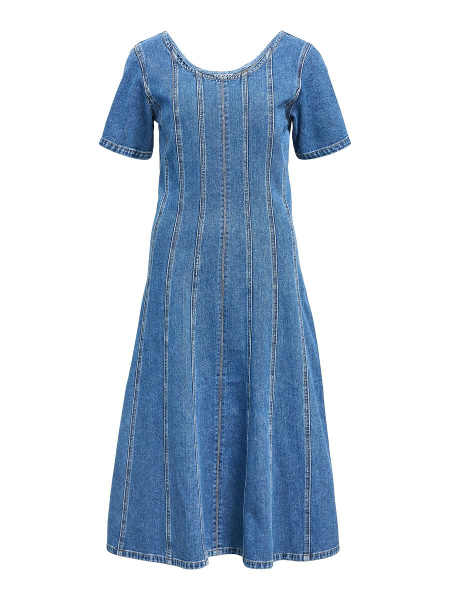 OBJECT EN DENIM ROBE MI-LONGUE, Medium Blue Denim, highres - 23047224_MediumBlueDenim_001.jpg