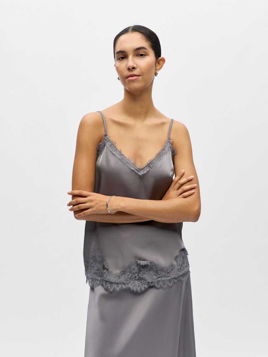 Product carousel image - OBJECT COLLECTORS ITEM CAMISOLE, Brushed Nickel | 1