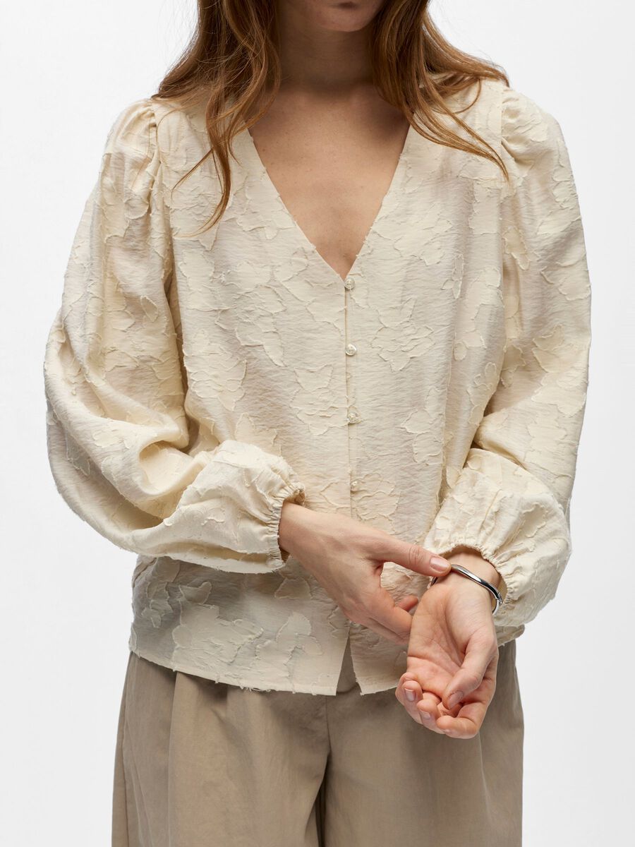 Carousel image - JACQUARD BLOUSE, Birch | 4