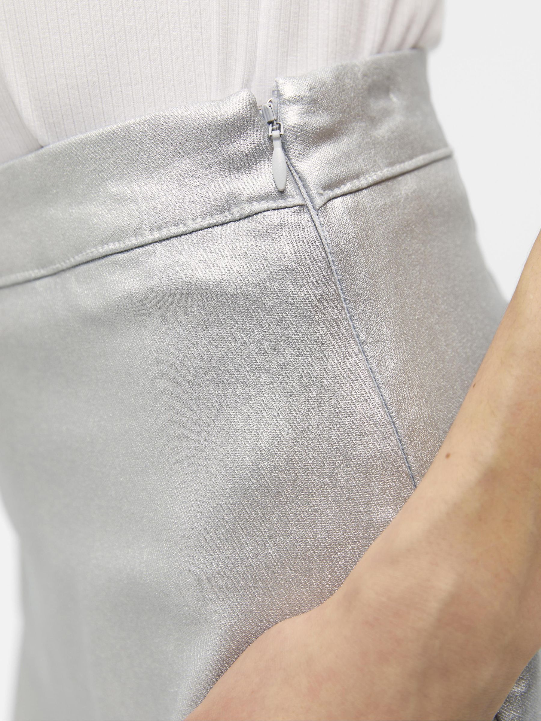 Silver hot sale colour skirt