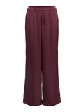 Product image thumbnail - SATIN TROUSERS, Mauve Wine | 1