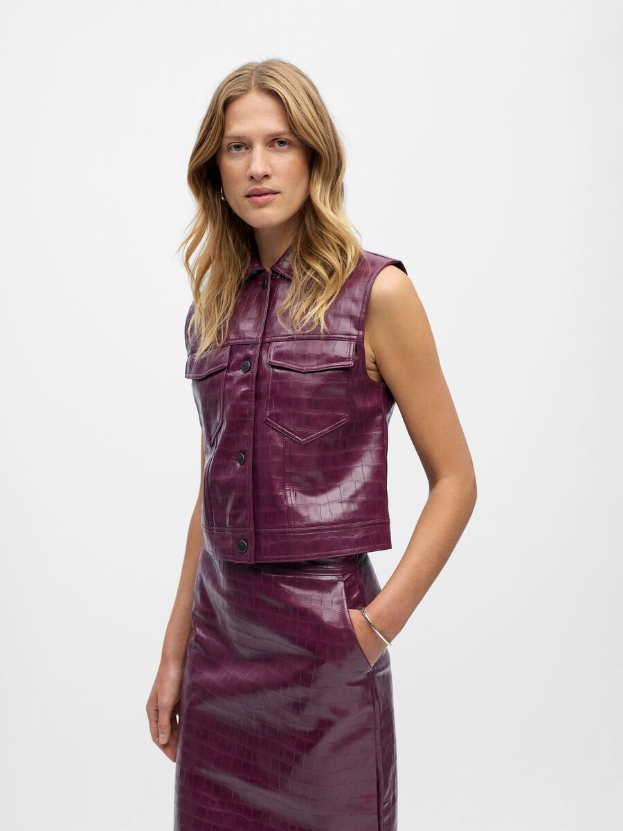 Product carousel image - GILET, Mauve Wine | 1