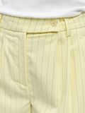 Product image thumbnail - PINSTRIPED WIDE-LEG TROUSERS, Tender Yellow | 5