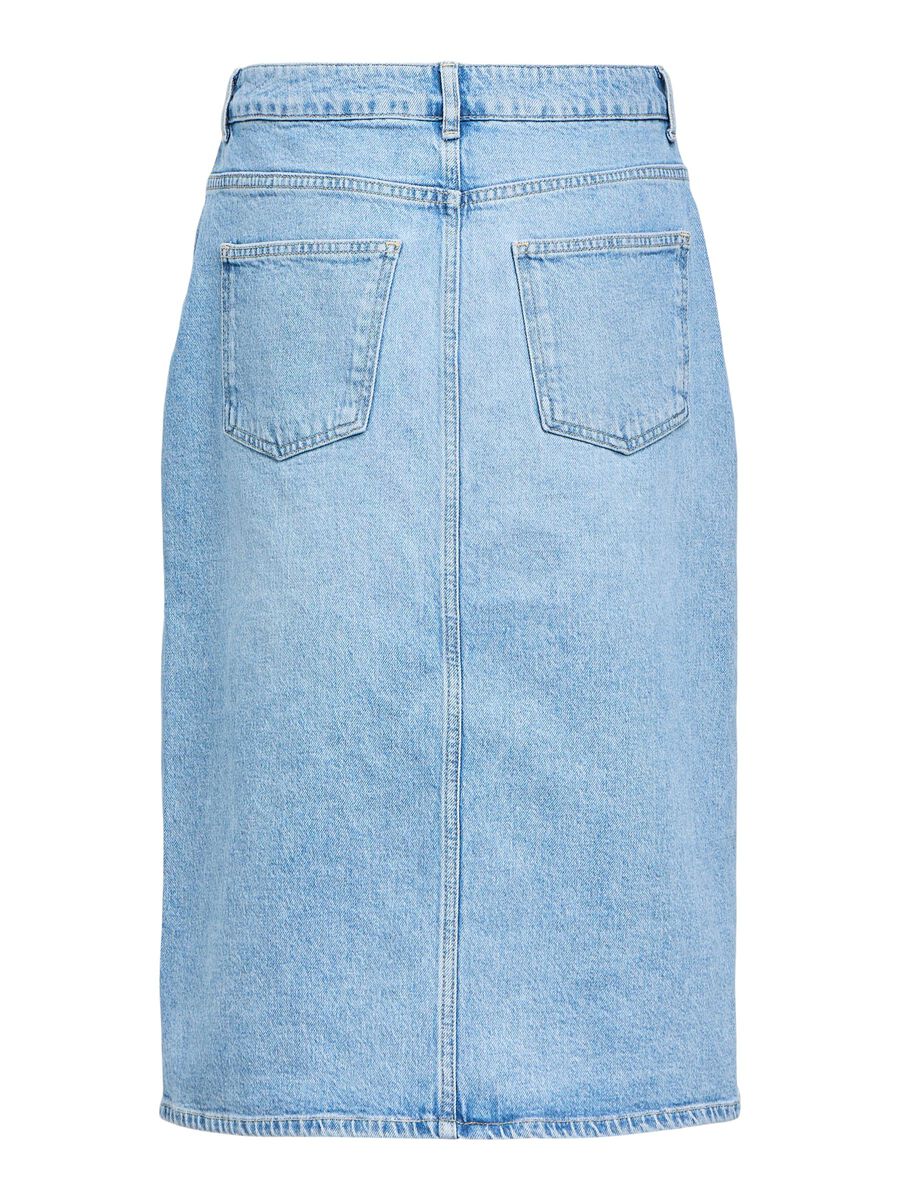 Carousel image - GONNA MIDI, Light Blue Denim | 2