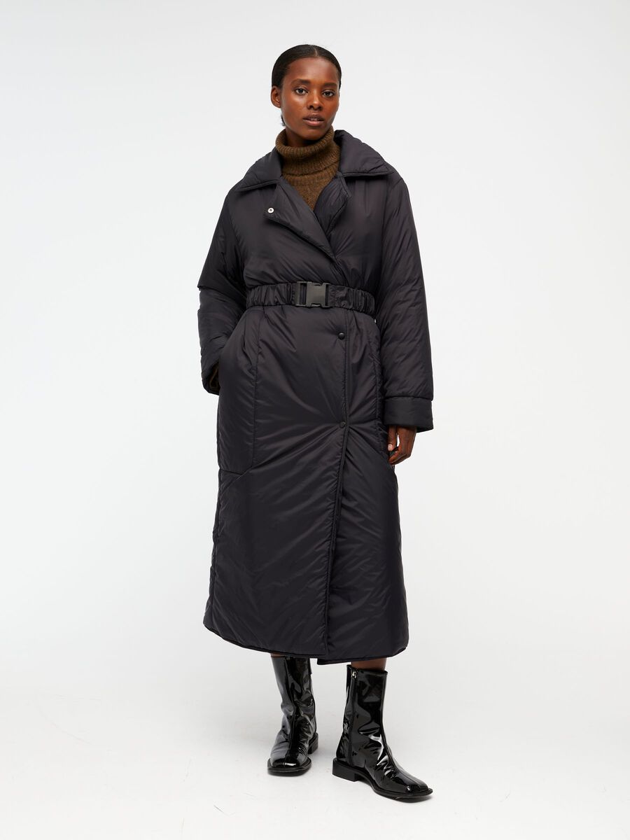 Object Collectors Item LONG PADDED JACKET, Black, highres - 23039528_Black_003.jpg