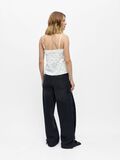 Product image thumbnail - KANT TOPJE TOP MET BANDJES, Cloud Dancer | 3