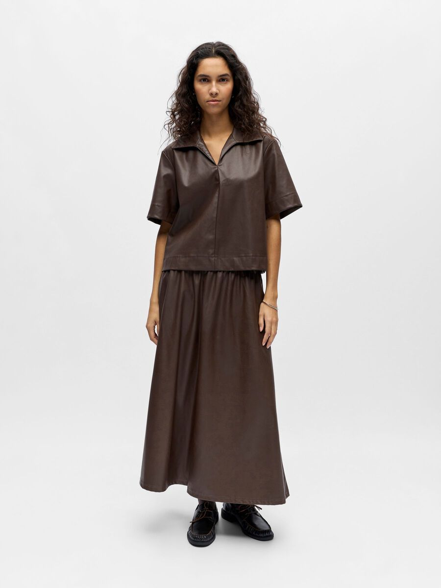 Carousel image - GECOATE TOP, Seal Brown | 4