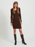 OBJECT V-HALS GEBREIDE JURK, Chicory Coffee, highres - 23032973_ChicoryCoffee_783230_005.jpg