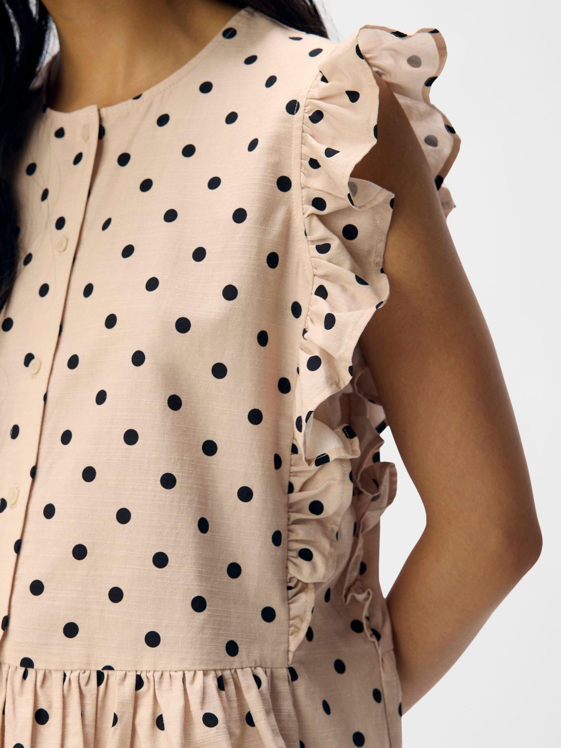Carousel image - POLKA DOT TOP, Sandshell | 5