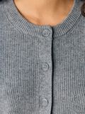 OBJECT SHORT SLEEVED KNITTED CARDIGAN, Medium Grey Melange, highres - 23047465_MediumGreyMelange_006.jpg