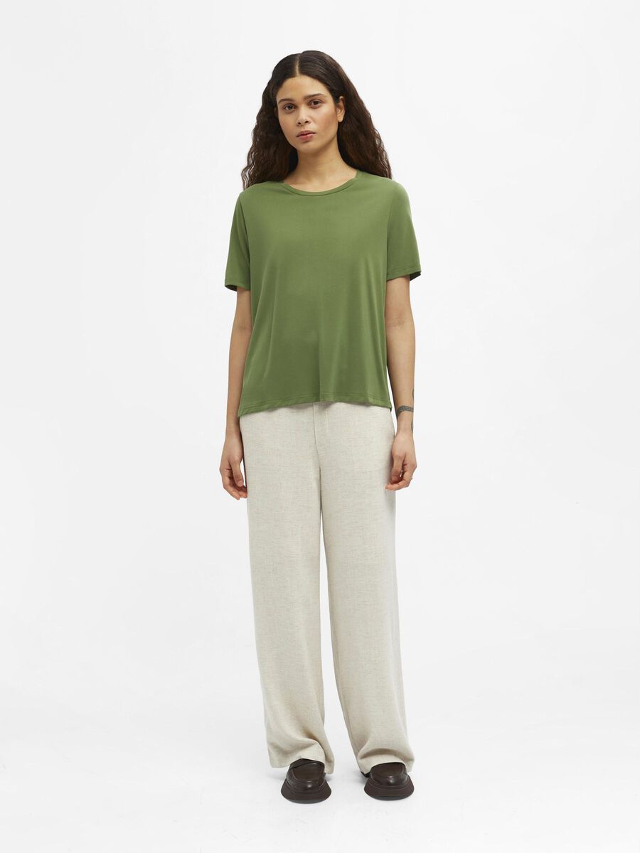 Carousel image - OBJANNIE T-SHIRT, Vineyard Green | 4