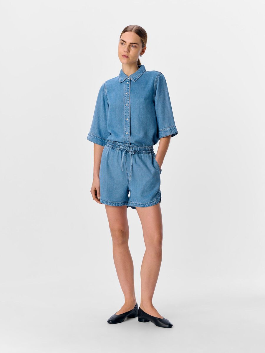 OBJECT RELAXED DENIM SHORTS, Light Blue Denim, highres - 23046631_LightBlueDenim_005.jpg