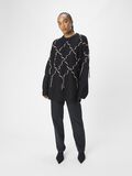 OBJECT LONGLINE KNITTED PULLOVER, Black, highres - 23045331_Black_1146947_005.jpg