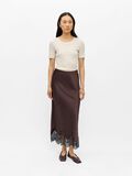 Product image thumbnail - LACE MAXI SKIRT, Seal Brown | 4
