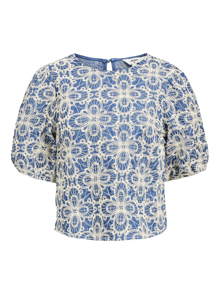 OBJECT EMBROIDERED TOP, Medium Blue Denim, highres - 23045737_MediumBlueDenim_1159786_001.jpg