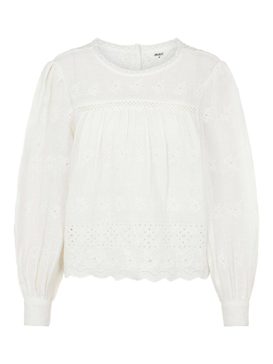 Object Collectors Item EMBROIDERED LONG SLEEVED TOP, Bright White, highres - 23035583_BrightWhite_001.jpg