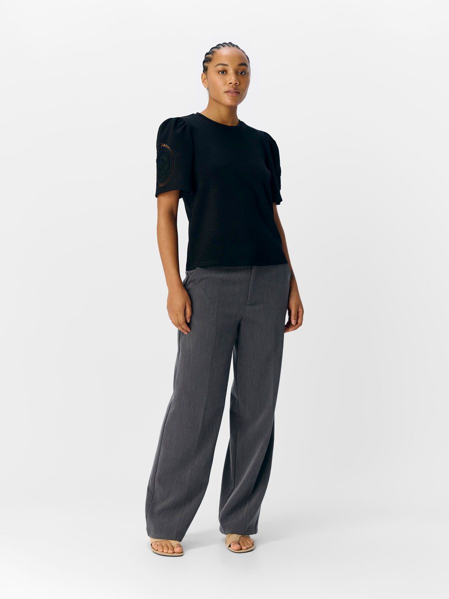Carousel image - EMBROIDERED TOP, Black | 4