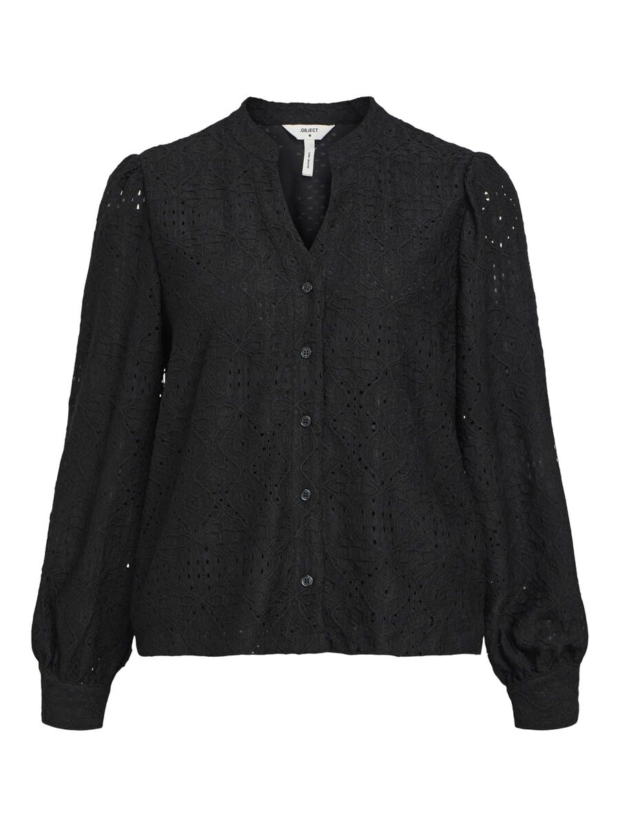 OBJECT OBJFEODORA SHIRT, Black, highres - 23043526_Black_001.jpg