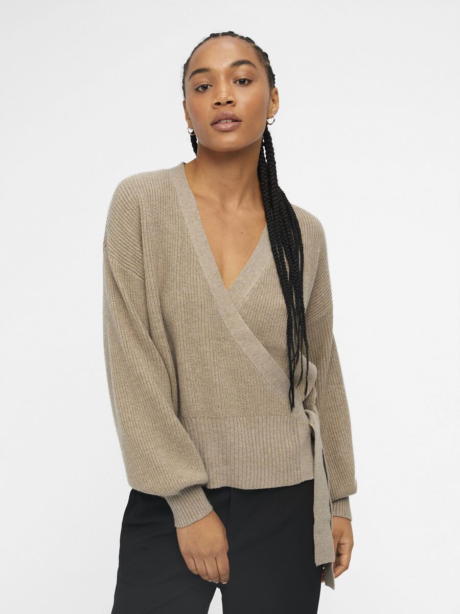 OBJMALENA CARDIGAN | Brown | .OBJECT CI UK