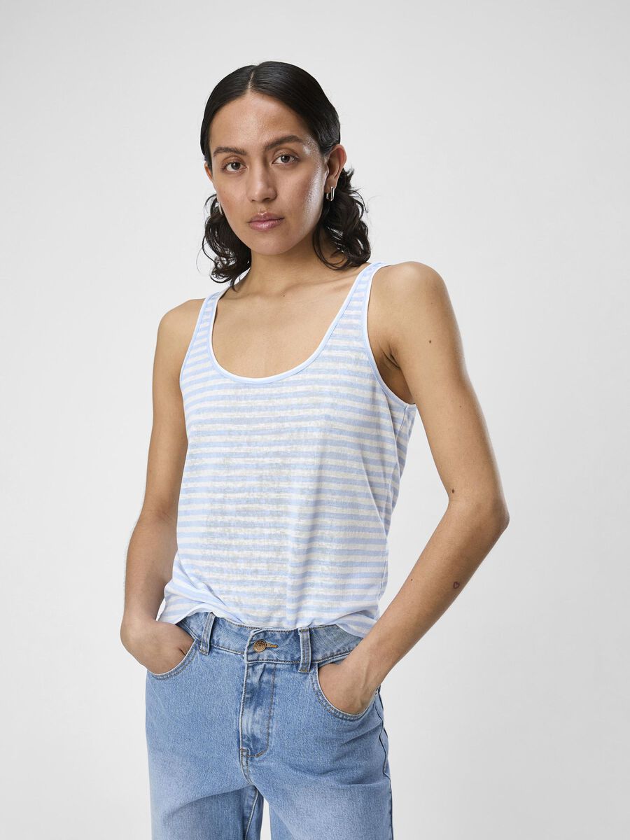 Object Collectors Item LOOSE FIT TANKTOP, White, highres - 23044562_White_1116653_003.jpg