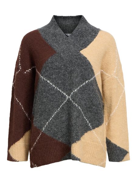 OBJECT KNITTED PULLOVER, Dark Grey Melange, highres - 23047741_DarkGreyMelange_1222377_001.jpg