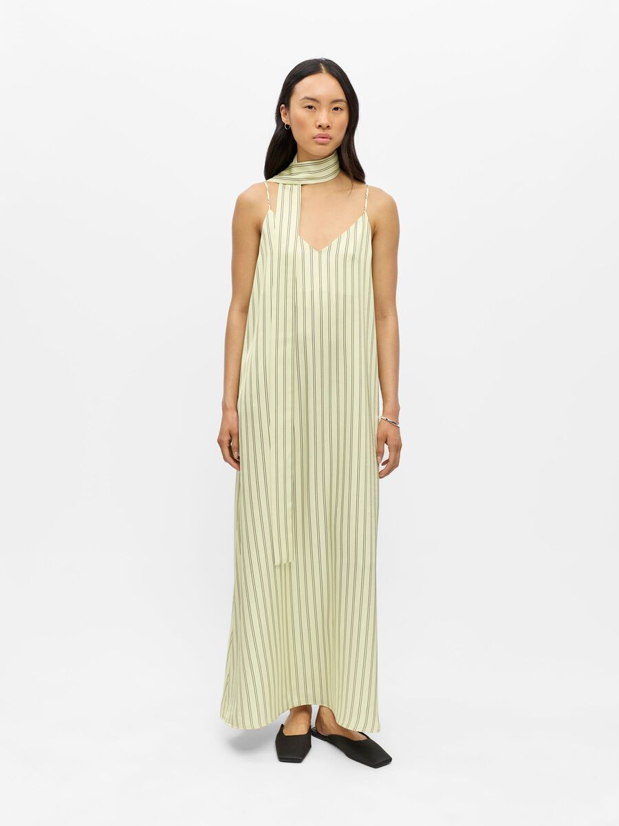Product carousel image - SCARF DETAIL MAXI DRESS, Tender Yellow | 1