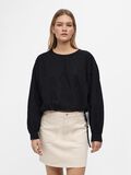 OBJECT LONG-SLEEVED CROP TOP, Black, highres - 23044193_Black_003.jpg