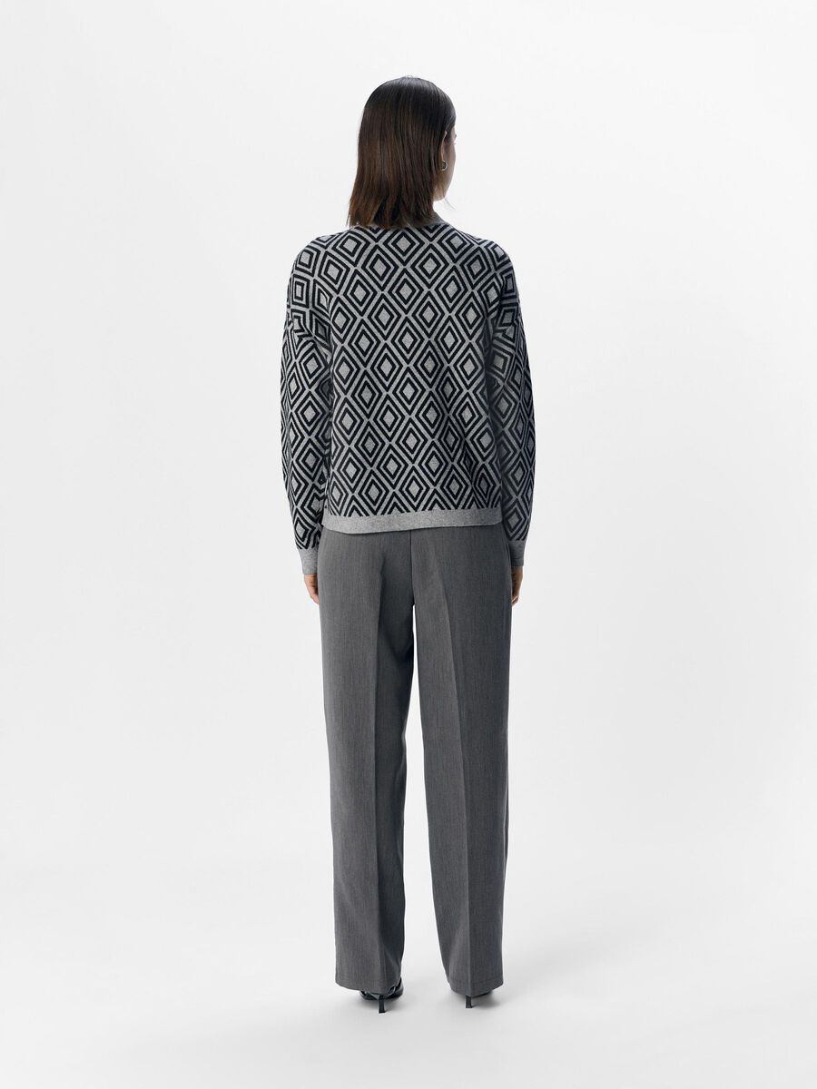 OBJECT EN MAILLE PULLOVER, Medium Grey Melange, highres - 23044642_MediumGreyMelange_1163148_004.jpg