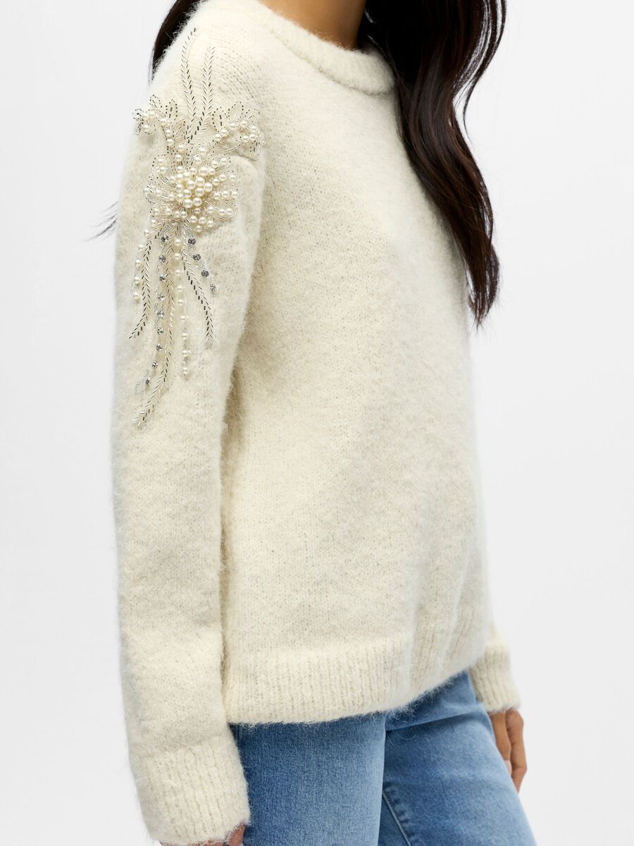 Product carousel image - STRICK JUMPER, White Sand | 3