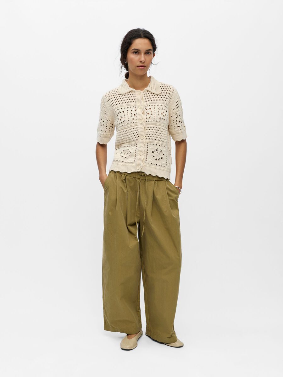Carousel image - POINTELLE-STRIK CARDIGAN, Birch | 4