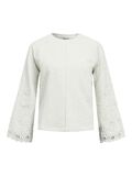 Product image thumbnail - LACE DETAILED PULLOVER, Light Grey Melange | 1