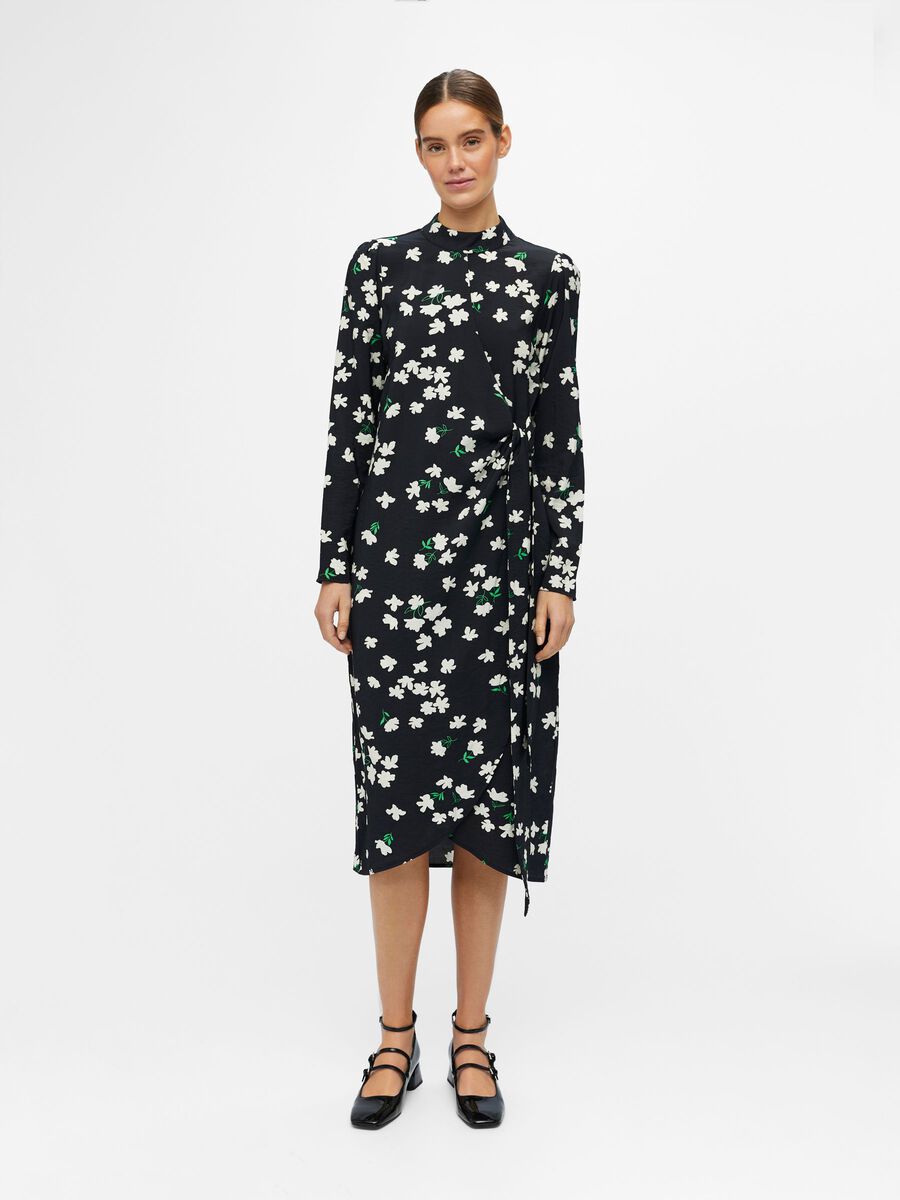 Object Collectors Item FLORAL WRAP DRESS, Black, highres - 23040677_Black_994282_003.jpg