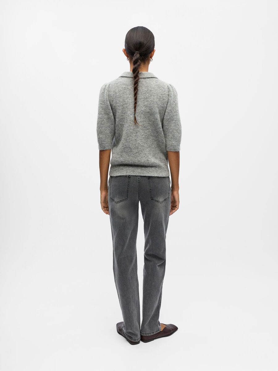 Product carousel image - EN MAILLE POLO, Medium Grey Melange | 2