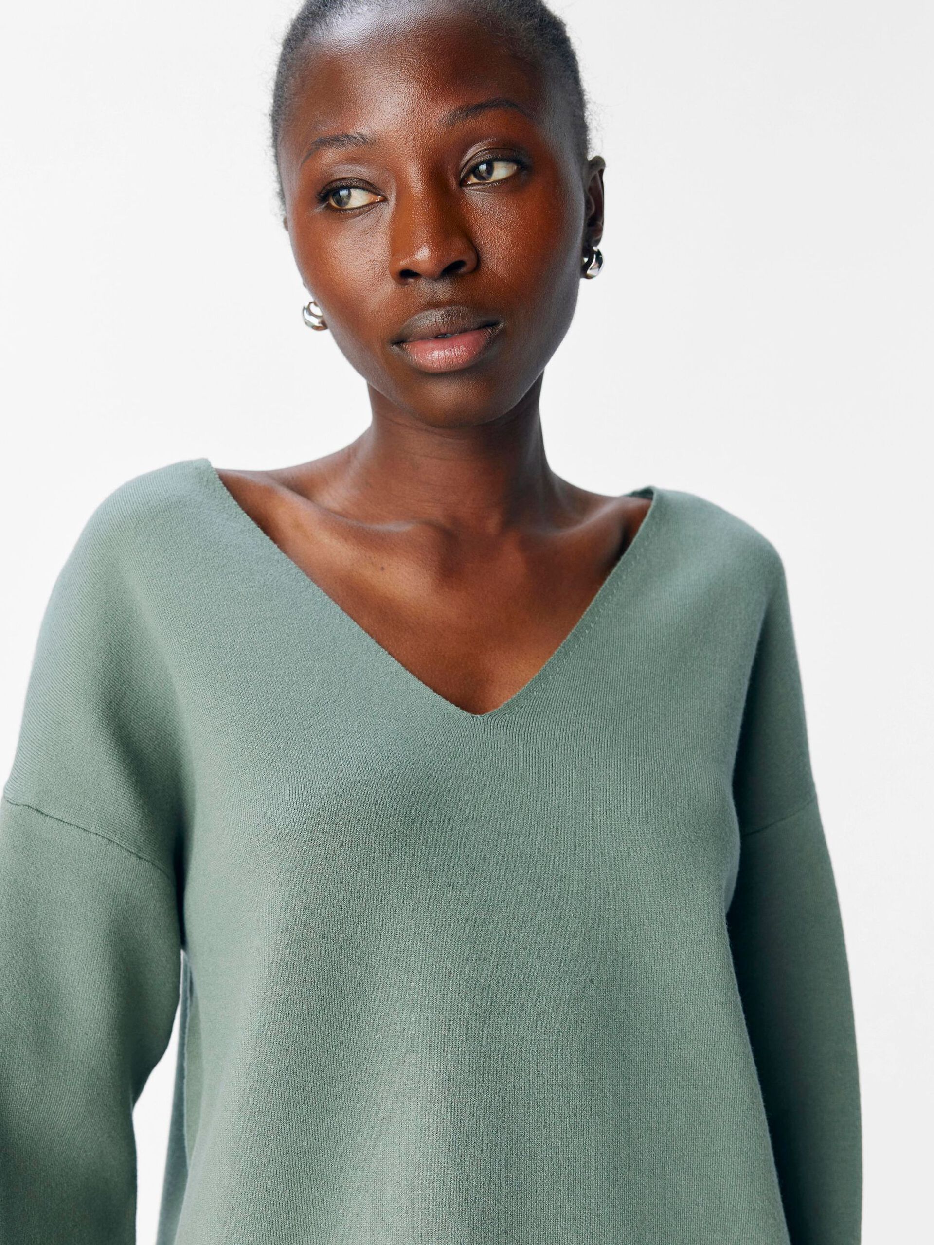 Carousel image - V-AUSSCHNITT STRICKPULLOVER, Laurel Wreath | 5