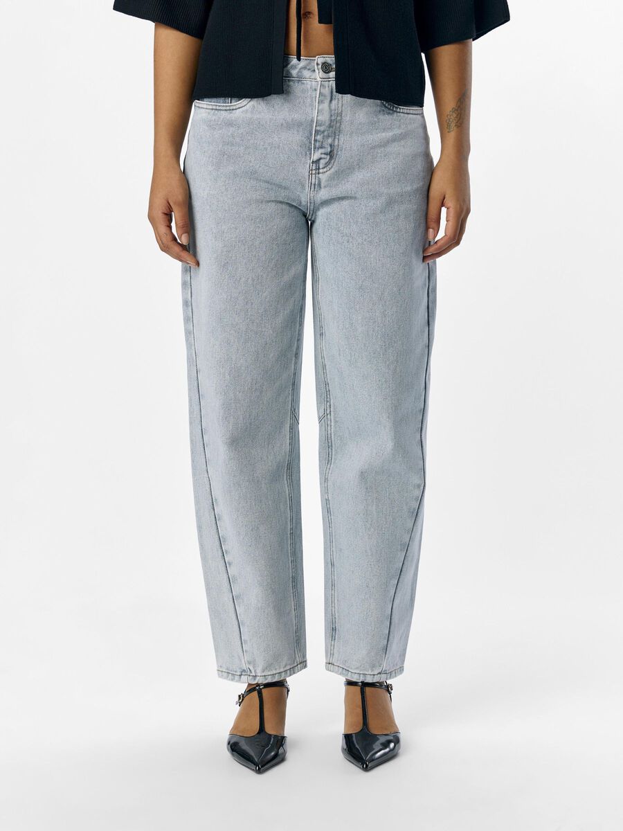 OBJECT BARREL LEG JEANS, Light Blue Denim, highres - 23046101_LightBlueDenim_003.jpg
