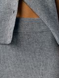 Product image thumbnail - KNITTED MINI SKIRT, Medium Grey Melange | 5