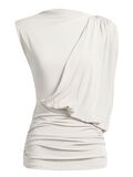 Product image thumbnail - STYLE GREC - DRAP&Eacute; TOP, Cloud Dancer | 1