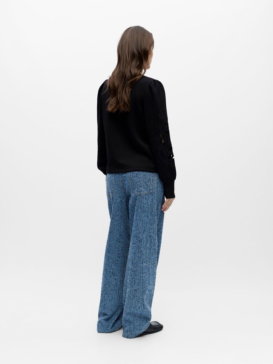 Product carousel image - DETAILED PULLOVER, Black | 2