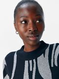 Product image thumbnail - OBJRAY KNITTED DRESS, Black | 5