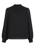 Object Collectors Item HIGH NECK BLOUSE, Black, highres - 23039250_Black_001.jpg