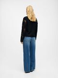 Product image thumbnail - CHUNKY KNIT PULLOVER, Black | 3