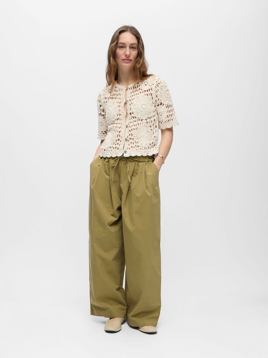 Carousel image - CROCHET KNIT CARDIGAN, Birch | 4