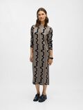 Product image thumbnail - KNITTED MAXI DRESS, Morel | 2