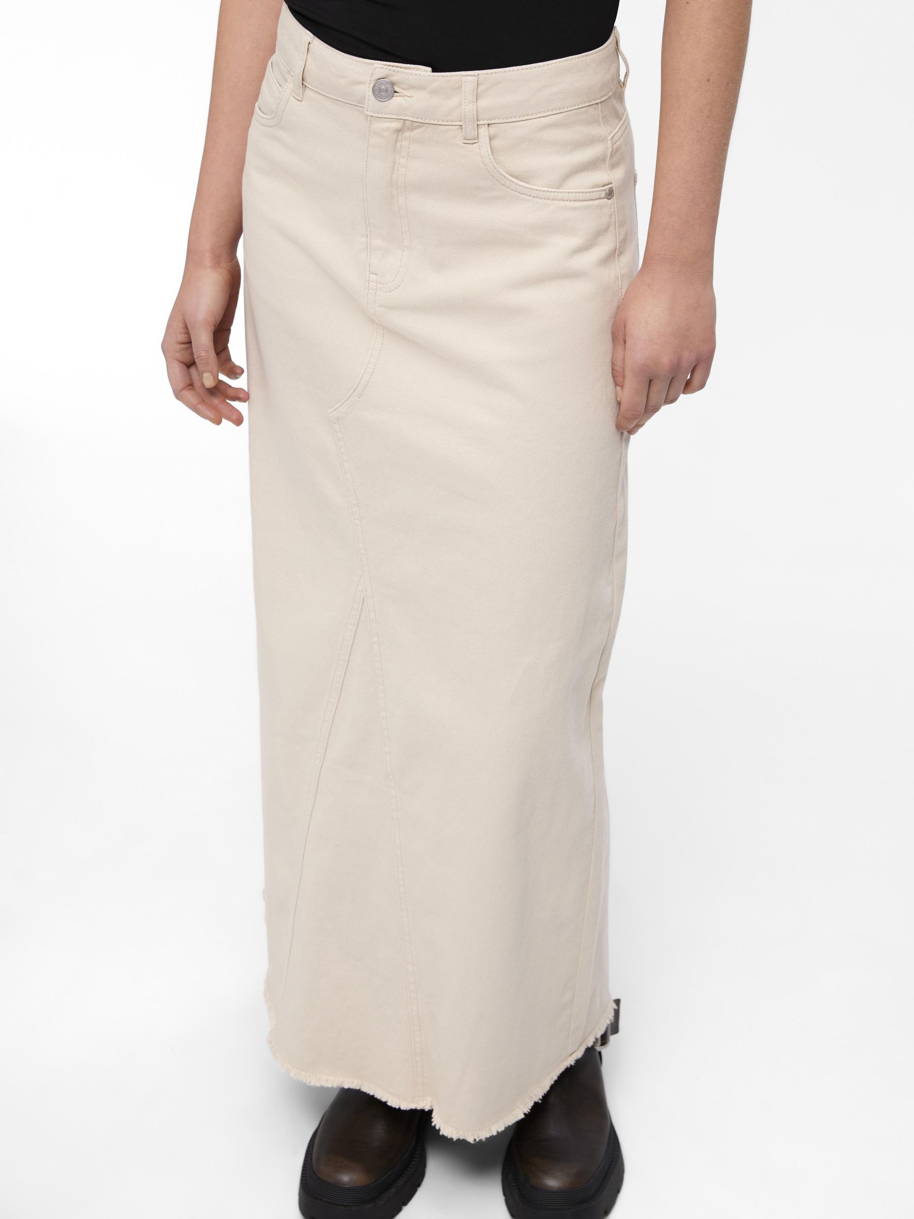 Maxi denim deals skirts khaki