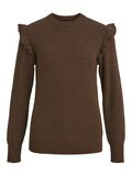 Object Collectors Item RUFFLED KNITTED PULLOVER, Dark Earth, highres - 23039233_DarkEarth_951593_001.jpg