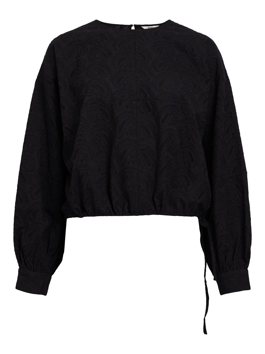 OBJECT LANGERMET CROP-TOPP, Black, highres - 23044193_Black_001.jpg