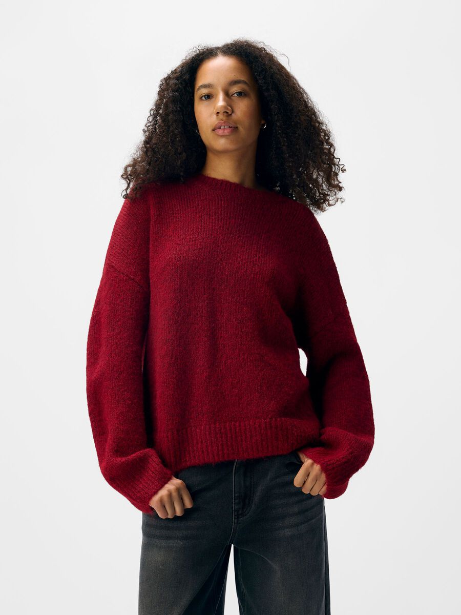 Product carousel image - KNITTED PULLOVER, Karanda Red | 1