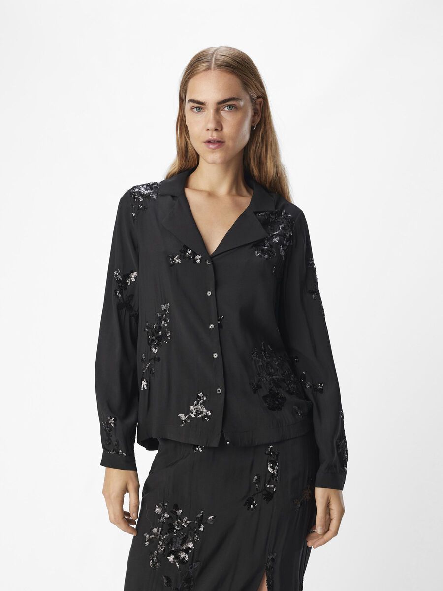 OBJECT PAILLETTEN HEMD, Black, highres - 23045430_Black_003.jpg