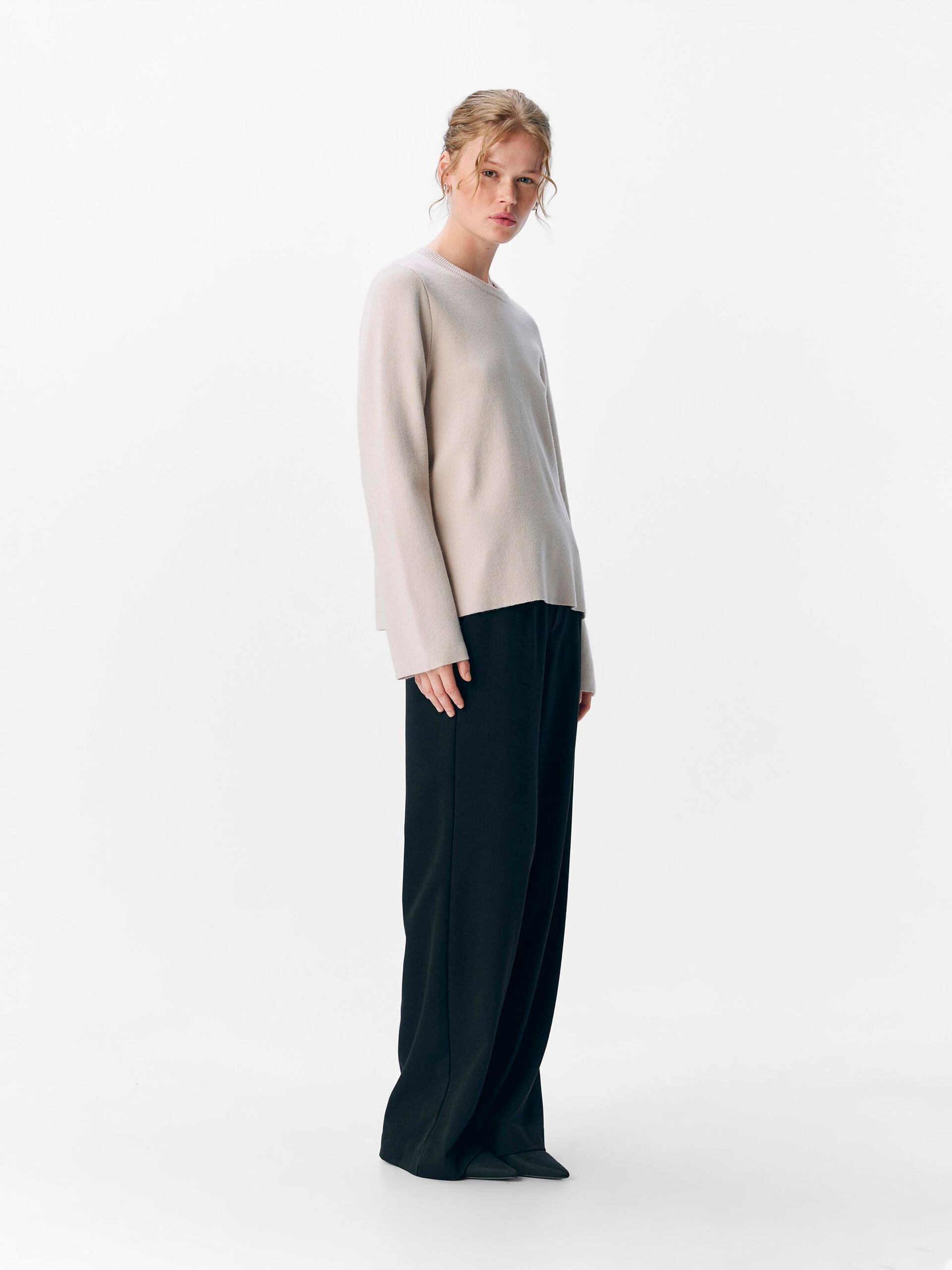 Carousel image - LANGÄRMELIGER STRICKPULLOVER, Silver Gray | 4